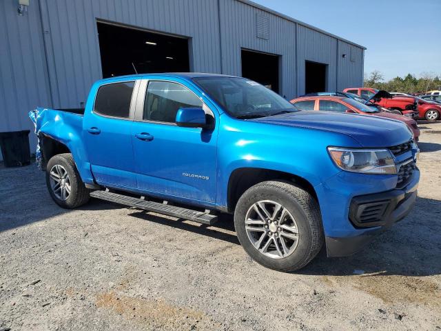 1GCGTBEN8M1291675 - 2021 CHEVROLET COLORADO BLUE photo 4