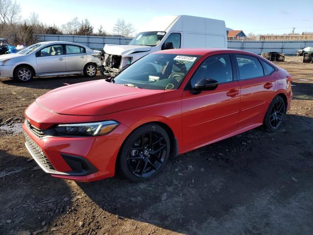 2HGFE2F50NH585029 - 2022 HONDA CIVIC SPORT RED photo 1