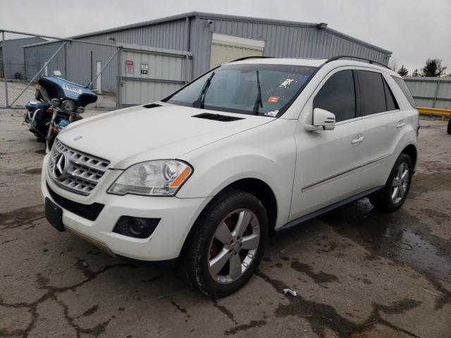 4JGBB8GB9BA660264 - 2011 MERCEDES-BENZ ML 350 4MATIC WHITE photo 1