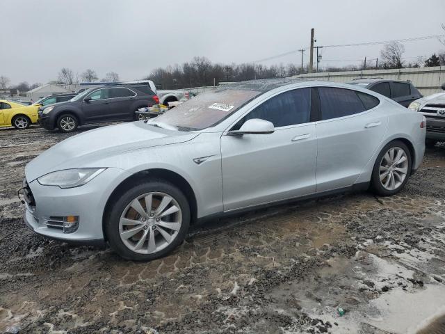 5YJSA1H11EFP43557 - 2014 TESLA MODEL S SILVER photo 1