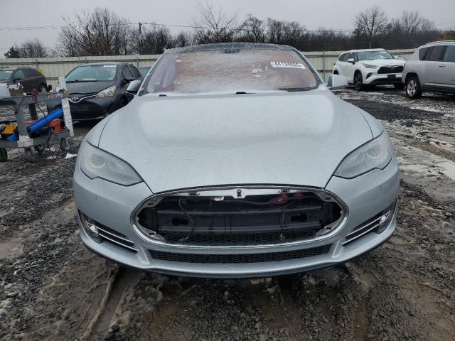 5YJSA1H11EFP43557 - 2014 TESLA MODEL S SILVER photo 5
