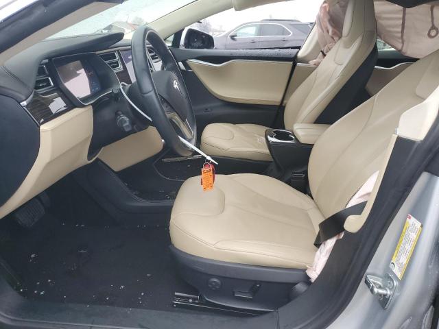 5YJSA1H11EFP43557 - 2014 TESLA MODEL S SILVER photo 7