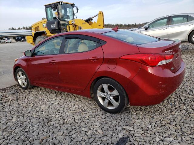 KMHDH4AE2CU231244 - 2012 HYUNDAI ELANTRA GLS RED photo 2