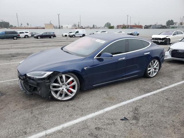 5YJSA1E45GF172625 - 2016 TESLA MODEL S Կապույտ լուսանկար 1