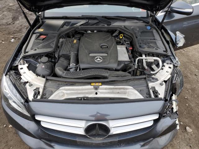 55SWF4KB1FU042457 - 2015 MERCEDES-BENZ C 300 4MATIC GRAY photo 11