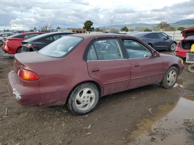 1NXBR18E4WZ006580 - 1998 TOYOTA COROLLA VE BURGUNDY photo 3