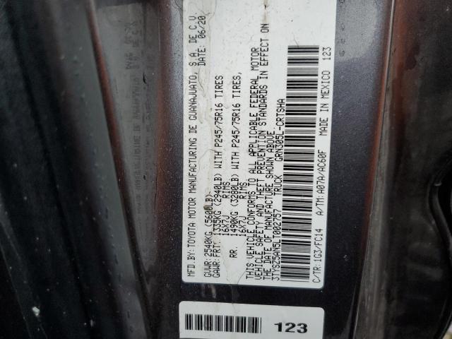 3TYSZ5AN5LT002757 - 2020 TOYOTA TACOMA ACCESS CAB Сұр фото 12