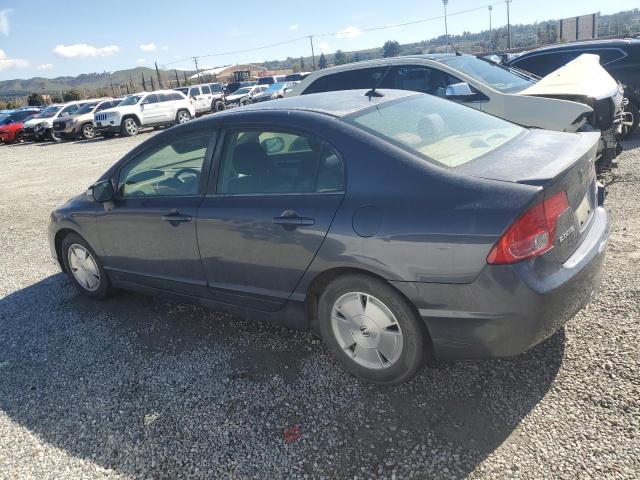 JHMFA36208S001858 - 2008 HONDA CIVIC HYBRID BLUE photo 2