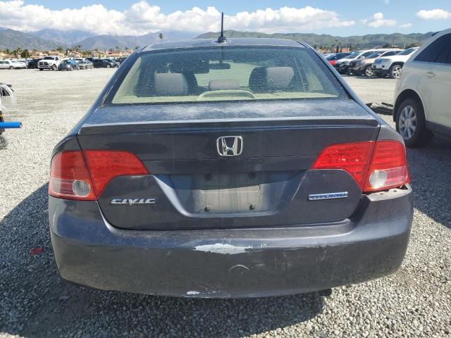 JHMFA36208S001858 - 2008 HONDA CIVIC HYBRID BLUE photo 6