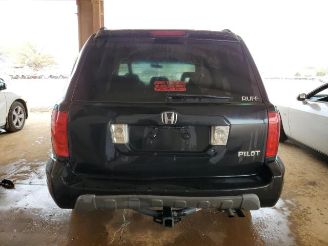 5FNYF18404B001882 - 2004 HONDA PILOT EX BLACK photo 6