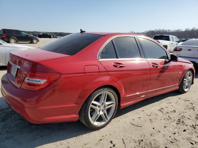 WDDGF4HB6CR223305 - 2012 MERCEDES-BENZ C 250 RED photo 3