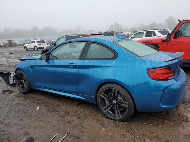 WBS2U7C07M7J70654 - 2021 BMW M2 COMPETITION BLUE photo 2
