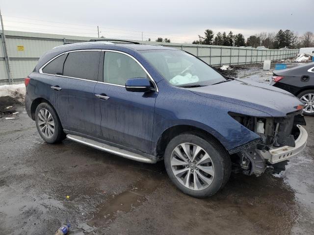 5FRYD3H44EB004382 - 2014 ACURA MDX TECHNOLOGY BLUE photo 4