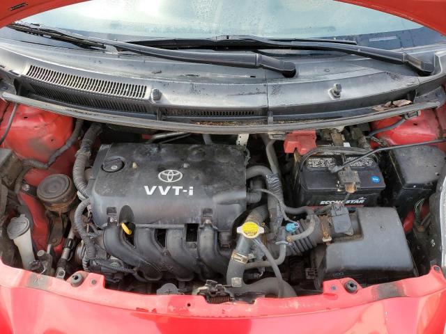 JTDJT903995236074 - 2009 TOYOTA YARIS RED photo 11