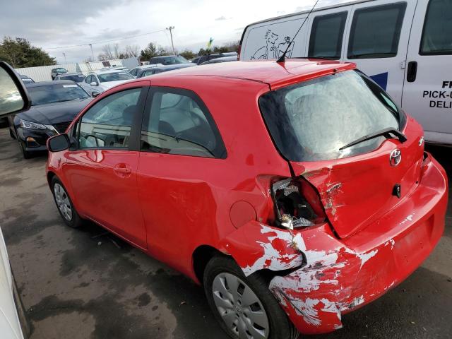 JTDJT903995236074 - 2009 TOYOTA YARIS RED photo 2