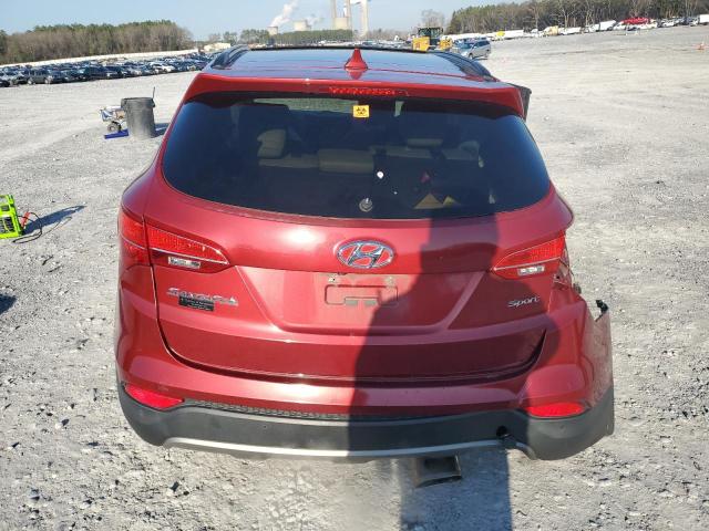 5XYZU3LB4EG158059 - 2014 HYUNDAI SANTA FE S RED photo 6