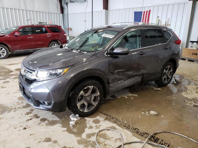 7FARW2H85KE032124 - 2019 HONDA CR-V EXL GRAY photo 1