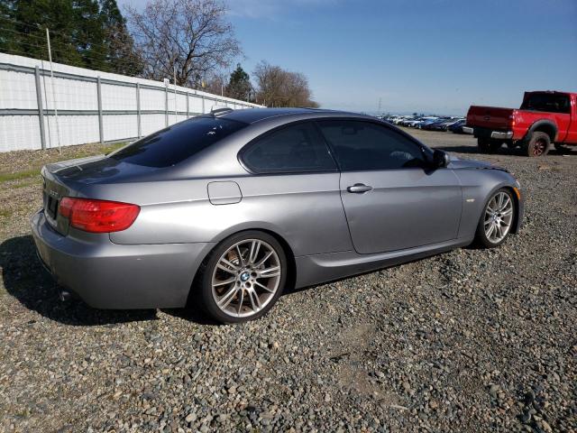 WBAKG7C58BE263795 - 2011 BMW 335 I GRAY photo 3