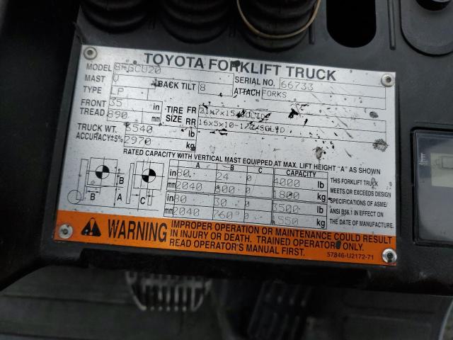 66733 - 2015 TOYOTA FORKLIFT Narıncı foto 10
