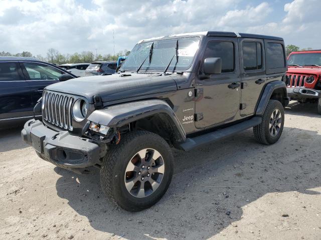 1C4HJXEGXJW305518 - 2018 JEEP WRANGLER U SAHARA GRAY photo 1