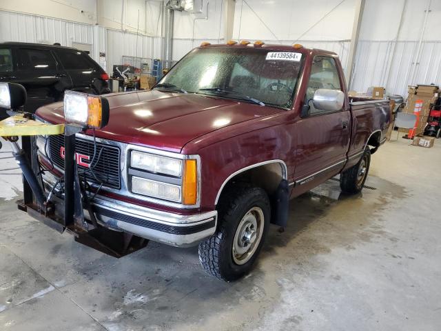 1GTEK14K2PZ543759 - 1993 GMC SIERRA K1500 BURGUNDY photo 1