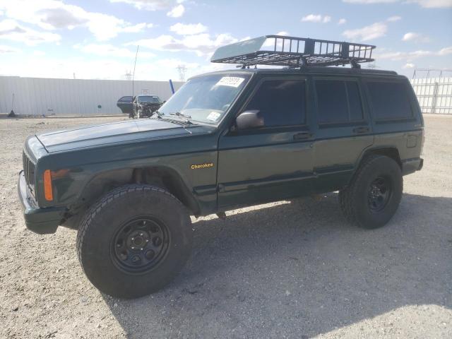 1J4FF68S7YL148572 - 2000 JEEP CHEROKEE LIMITED GREEN photo 1