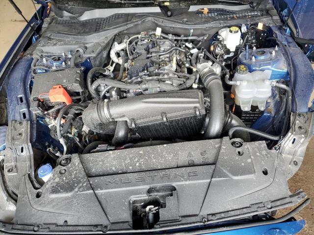 1FA6P8TH0R5107268 - 2024 FORD MUSTANG BLUE photo 11