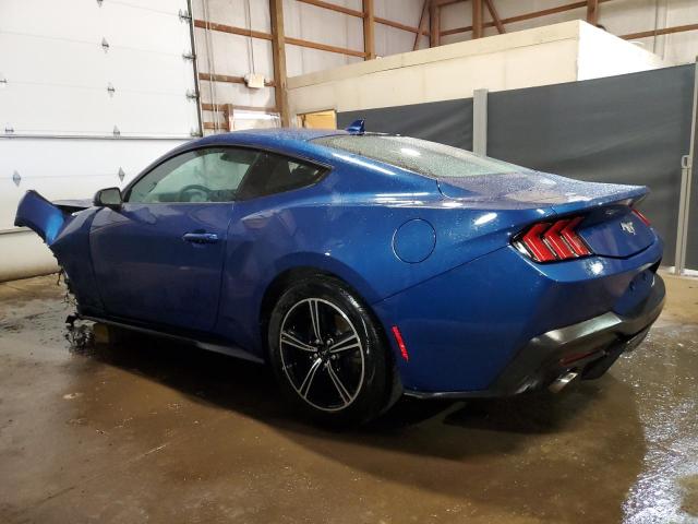 1FA6P8TH0R5107268 - 2024 FORD MUSTANG BLUE photo 2