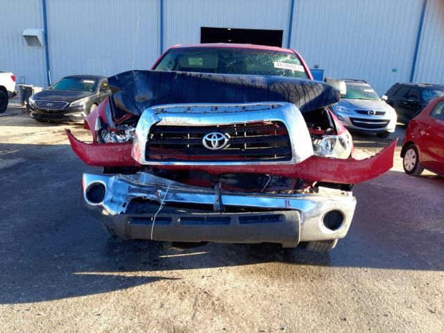 5TBRV54187S449886 - 2007 TOYOTA TUNDRA DOUBLE CAB SR5 RED photo 5