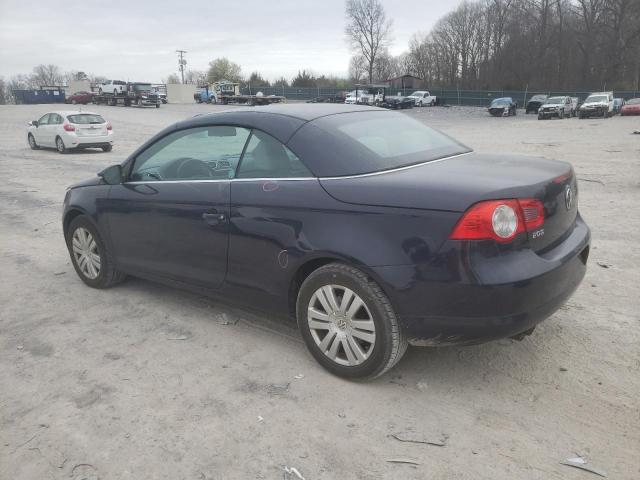 WVWAA71F39V008137 - 2009 VOLKSWAGEN EOS TURBO BLUE photo 2