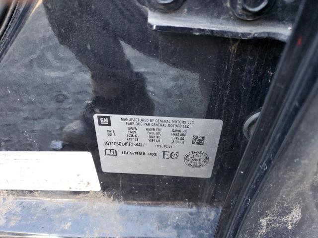 1G11C5SL4FF338421 - 2015 CHEVROLET MALIBU 1LT 黑色 照片 12