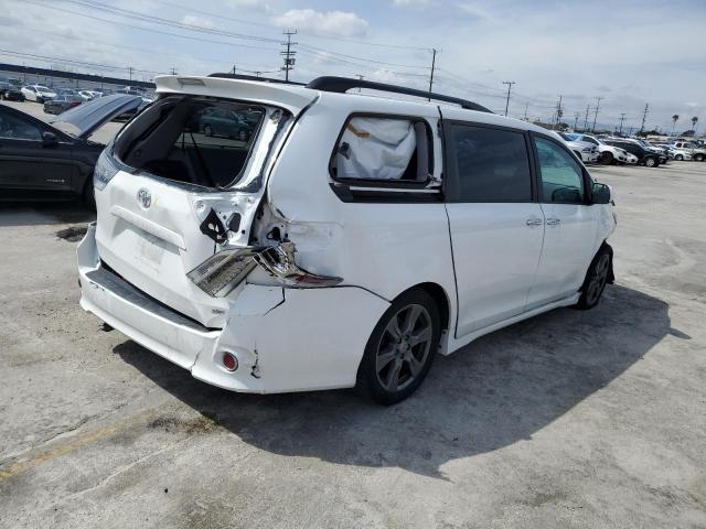 5TDXZ3DC7HS884554 - 2017 TOYOTA SIENNA SE WHITE photo 3