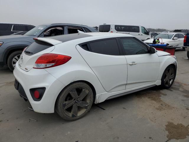 KMHTC6AE7FU218046 - 2015 HYUNDAI VELOSTER TURBO WHITE photo 3