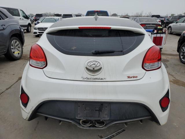 KMHTC6AE7FU218046 - 2015 HYUNDAI VELOSTER TURBO WHITE photo 6