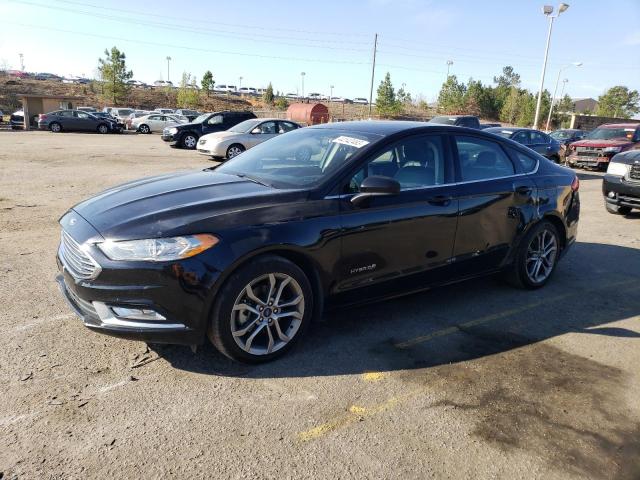 3FA6P0LU5HR285557 - 2017 FORD FUSION SE HYBRID BLACK photo 1