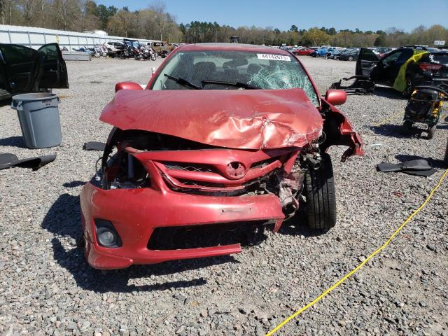 5YFBU4EE7DP100195 - 2013 TOYOTA COROLLA ba BASE RED photo 5