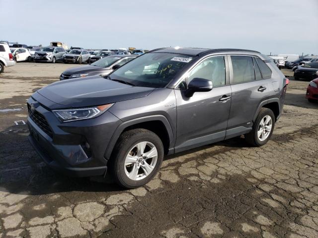 4T3RWRFVXMU037541 - 2021 TOYOTA RAV4 XLE GRAY photo 1