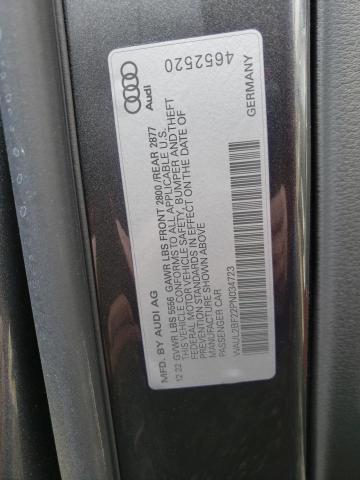 WAUL2BF22PN034723 - 2023 AUDI A6 PREMIUM PLUS GRAY photo 12