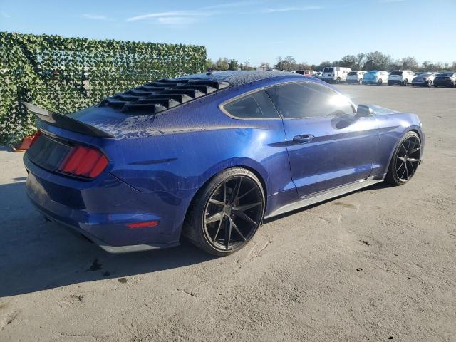 1FA6P8TH4F5394853 - 2015 FORD MUSTANG BLUE photo 3