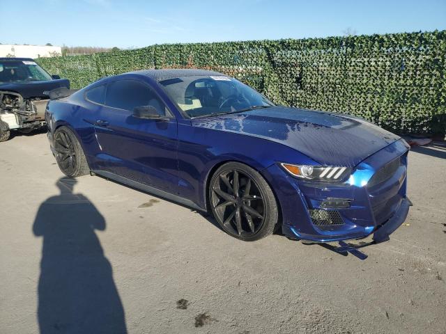 1FA6P8TH4F5394853 - 2015 FORD MUSTANG BLUE photo 4