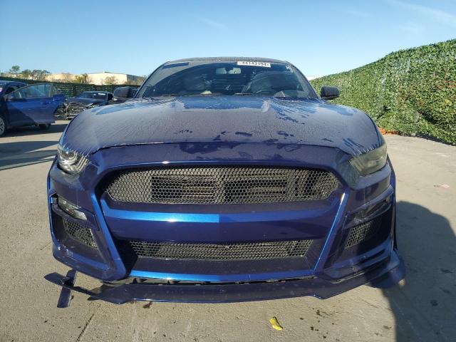 1FA6P8TH4F5394853 - 2015 FORD MUSTANG BLUE photo 5