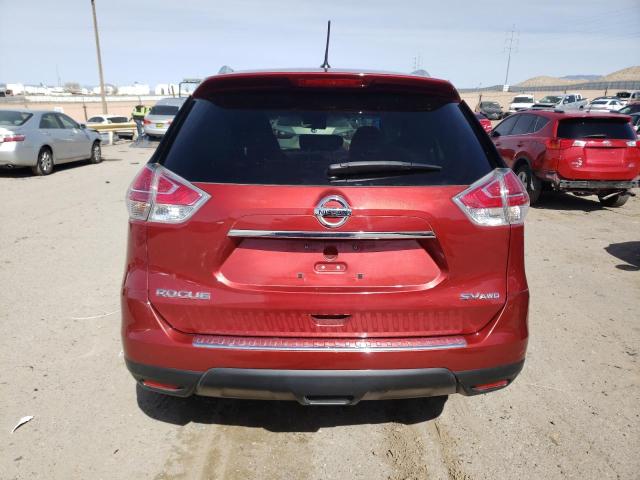 KNMAT2MV5GP603265 - 2016 NISSAN ROGUE S BURGUNDY photo 6