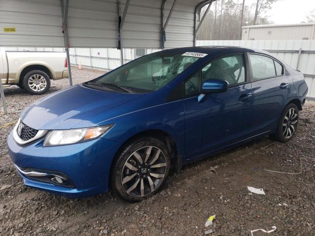 19XFB2F98EE008979 - 2014 HONDA CIVIC EXL BLUE photo 1