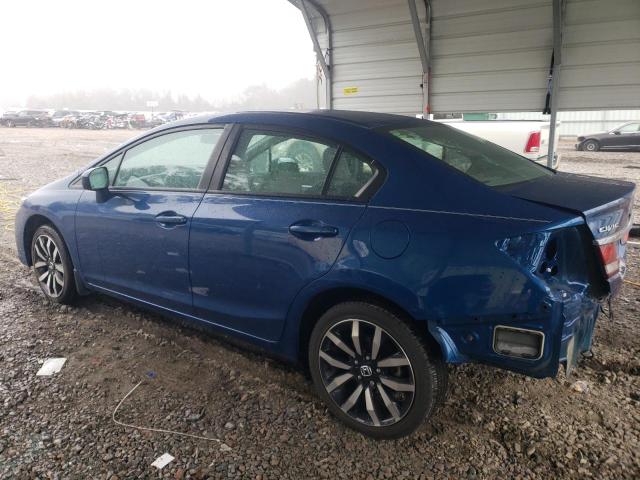 19XFB2F98EE008979 - 2014 HONDA CIVIC EXL BLUE photo 2
