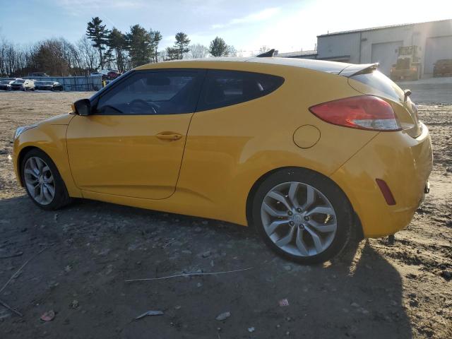 KMHTC6AD7DU106156 - 2013 HYUNDAI VELOSTER YELLOW photo 2