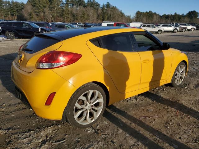 KMHTC6AD7DU106156 - 2013 HYUNDAI VELOSTER YELLOW photo 3