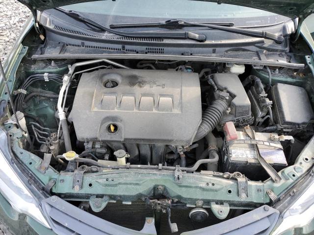 2T1BURHE5GC744064 - 2016 TOYOTA COROLLA L GREEN photo 11