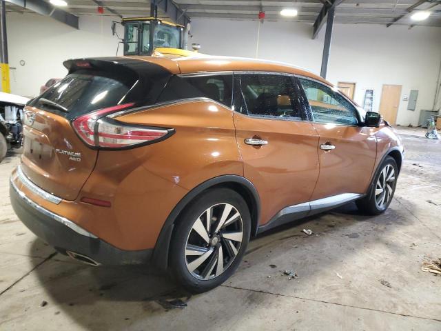 5N1AZ2MH5FN284836 - 2015 NISSAN MURANO S ORANGE photo 3