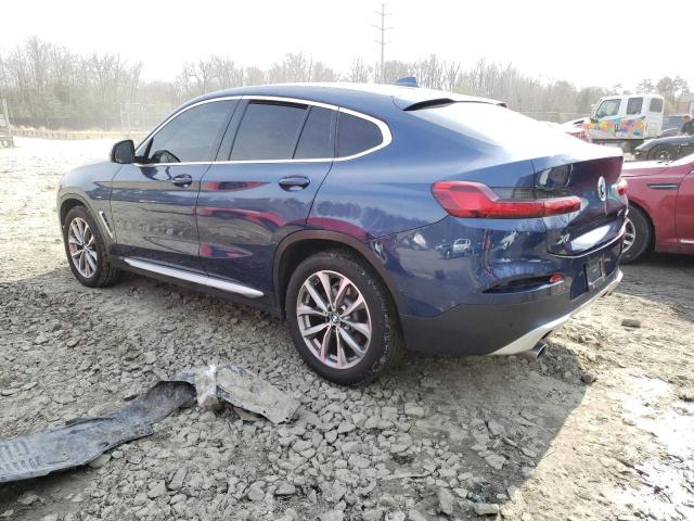 5UXUJ3C51KLG52720 - 2019 BMW X4 XDRIVE30I BLUE photo 2