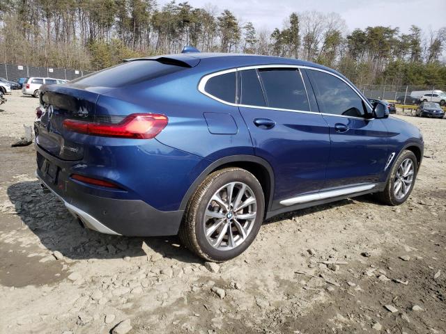 5UXUJ3C51KLG52720 - 2019 BMW X4 XDRIVE30I BLUE photo 3